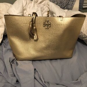 COPY - Tory Burch large McGraw gold tote